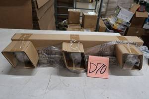 lot D70 image: Hampton Bay Madison 2 ft. 3-Light Satin Nickel LED Fixed Track with 400 LMHead 1000027118