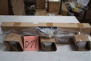 lot D71 image: Hampton Bay Madison 2 ft. 3-Light SatinLED  Nickel Fixed Track with 400 LMHead 1000027118