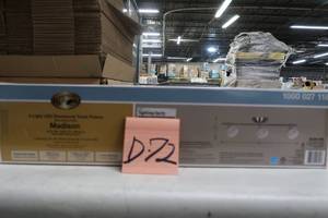 lot D72 image: Hampton Bay Madison 2 ft. 3-Light Satin Nickel LED Fixed Track with 400 LMHead 1000027118