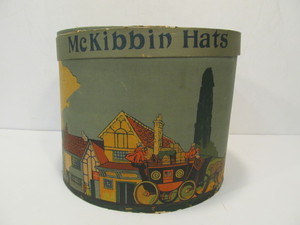 lot 54 image: Antique Mens Hat Box from The Emporium in St. Paul