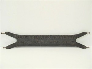 lot 55 image: Antique Cast Iron ROSEMONT ELECTRIC Industrial Name Plate