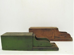 lot 101 image: Pair of Unusual Antique Hand Made Wooden Mouse Traps
