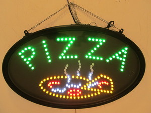lot 80 image: Working PIZZA Lighted Restaurant Motion Sign