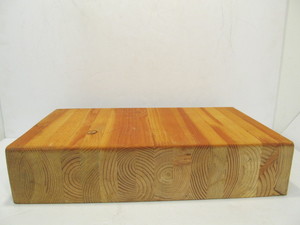 lot 109 image: Solid Vintage Wooden Butcher Block