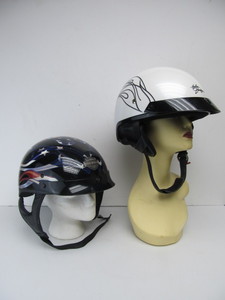 lot 124 image: 2 Harley Davidson Motorcycle Helmets