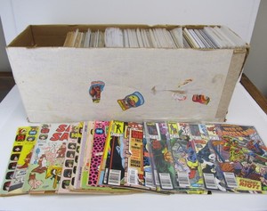 lot 151 image: Long Box FULL of Assorted Comic Books - Approx 200-300 Total