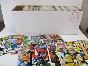 lot 153 image: Long Box FULL of Assorted Comic Books - Approx 200-300 Total