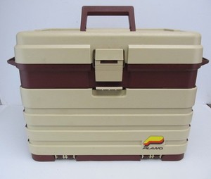 lot 210 image: Nice Large PLANO Fishing Tackle Box wTackle