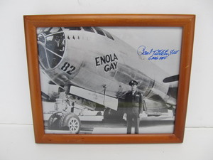 lot 211 image: Paul Tibbets Autographed Photo - Pilot of The Enola Gay