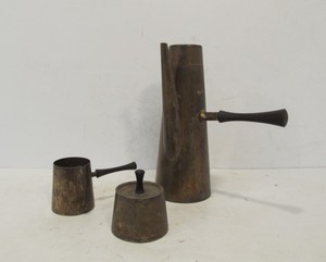 lot 173 image: Mid Century Italian Silver Plated Coffee Set