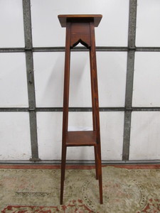 lot 180 image: Tall Solid Pine Wooden Plant Stand