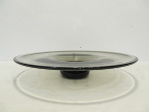 lot 195 image: Nice Mid Century Smoked Glass Footed Centerpiece Cake Stand