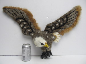 lot 128 image: Bald Eagle Wall Hanging - Made From Rabbit Fur