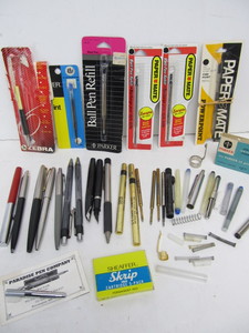 lot 281 image: Group of Vintage Writing Pens Refills etc