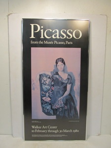 lot 224 image: PICASSO Poster PORTRAIT OF OLGA Walker Art Center Exhibition