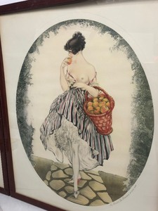 lot 269 image: Pair of Vintage Framed LOUIS ICART Prints