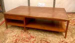 lot 287 image: Mid Century 1950s-60s Genuine Paul McCobb for Calvin Coffee Table wStorage