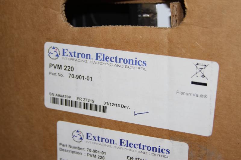 lot 27 image: New Extron PoleVault Plenum Enclosure for Suspended Ceiling - Model PVM 220