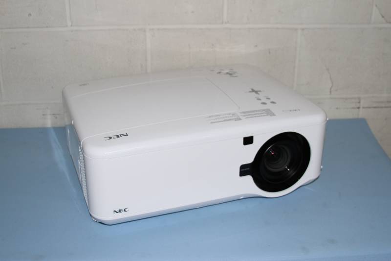 lot 21 image: NEC NP4100W Widescreen DLP Home Theater HD Projector w 5000 Lumens of Brightness