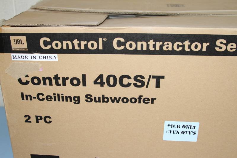 lot 89 image: JBL Control 40CST Premium Pro Audio In-Ceiling High Impact 8 Subwoofer (Bass)