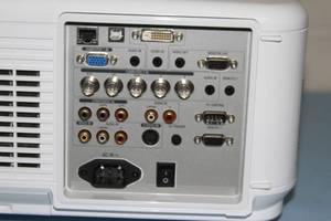 lot 23 image: NEC NP4100W Widescreen DLP Home Theater HD Projector w 5000 Lumens of Brightness