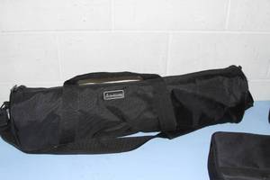 lot 83 image: Lot of 3 Miscellaneous Black Nylon Zipper Travel Storage Soft-Sided Cases