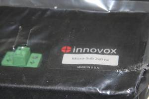 lot 87 image: Innovox Micro-Sub High Definition In-Wall Ultra-Compact Subwoofer  Bass