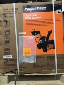 Power Care 24 in. Two-Stage Gas Snow Blower with Electric Start and Headlight not used