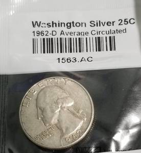 lot 30 image: GROUP OF 5 US COINS IN LITTLETON PACKAGING 4 SBAs 1 SILVER QUARTER