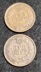 lot 35 image: 2 INDIAN HEAD CENTS 1899 1909 with full liberty