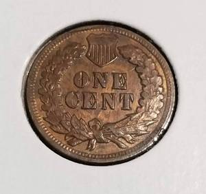 lot 38 image: 1902 INDIAN HEAD CENT BU SLIGHTLY BENT