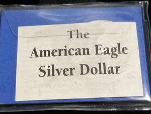 lot 47 image: 1997 AMERICAN SILVER EAGLE 1 TROY OZ. .999 FINE SILVER DOLLAR