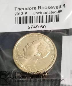 lot 52 image: GROUP OF 5 US DOLLARS AS PICTURED