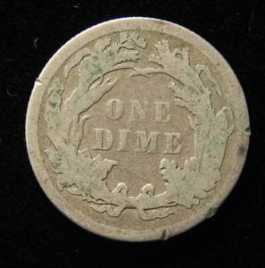lot 36 image: 1891 SEATED LIBERTY SILVER DIME