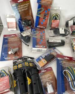 lot 4A image: Bulk Lot of Trailer Wiring Accessories - 60 pieces