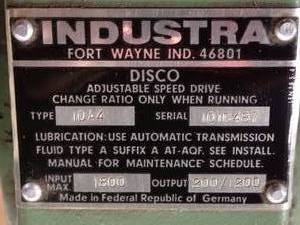 lot 11 image: Industra Adjustable Speed Drive