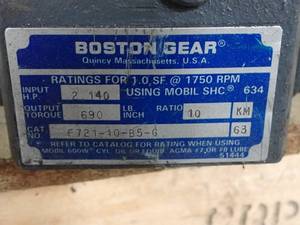 lot 22 image: Boston Gear Equpment See Photos