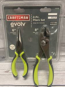 lot 12 image: Craftsman Evolv 2pc Plier Set $18.95 retail