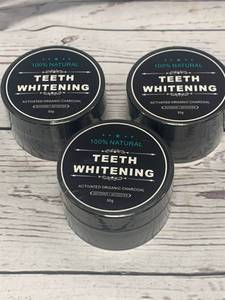 lot 20 image: Lot of 3 Coconut Charcoal Teeth Whitener
