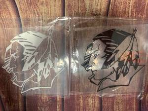 lot 23 image: Lot of 2 Sioux 6 x 6 Vehicle Decals Black & White