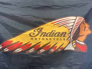 lot 36 image: Indian Motorcycle Flag Banner 3 x 5