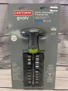 lot 49 image: Craftsman Evolv 29pc Ratcheting T-Handle Set