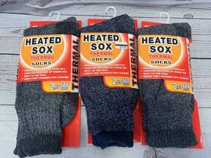 lot 66 image: Lot of 3 New Pairs of Thermal Winter Socks
