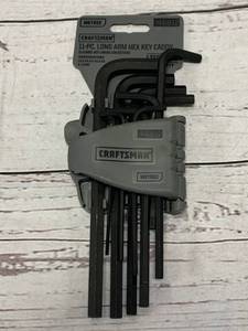 lot 70 image: Craftsman 11pc Long Arm Hex Key Set