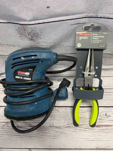 lot 95 image: Craftsman Evolv 8 Long Nose Pliers & Orbital Sander