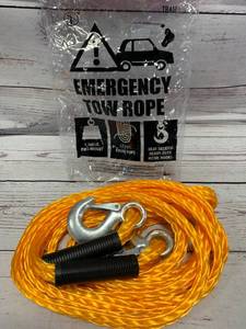 lot 104 image: Emergency Tow Rope 13.2 ft  Tow Capacity 1760 lbs