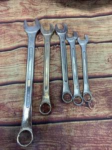 lot 114 image: SK Tools 5pc Made in USA Wrench Set 58 - 1