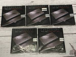 lot 130 image: Lot of 5 Cardsharp Credit Card Knives $19.95 retail each