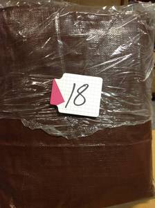 lot 18 image: Everbilt 10 ft. x 12 ft. BrownSilver Heavy-Duty Tarp  in good condition