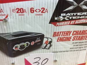 lot 30 image: Schumacher Battery Extender 12-Volt, 80 Amp Engine Start, 20 Amp ChargerMaintainer  in good condition